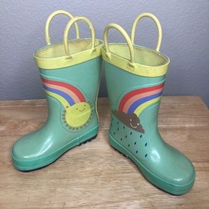 Cat & Jack Kids Rubber Rain Boots Size 6